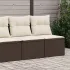 Set mobilier de grădină cu perne, 2 piese poliratan/lemn acacia GartenMobel Dekor