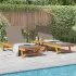 Șezlong 2-persoană 3 pcs Maro Lemn Solid de Acacia GartenMobel Dekor