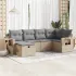 Set mobilier de grădină cu perne, 6 piese, negru, poliratan GartenMobel Dekor