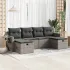 Set canapele de grădină cu perne, 6 piese gri deschis poliratan GartenMobel Dekor