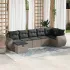 Set mobilier de grădină cu perne, 8 piese, negru, poliratan GartenMobel Dekor