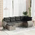 Set canapele de grădină, 7 piese, cu perne, bej, poliratan GartenMobel Dekor