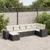 Set mobilier de grădină cu perne, 8 piese gri deschis poliratan GartenMobel Dekor