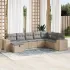 Set canapele de grădină cu perne, 8 piese, gri, poliratan GartenMobel Dekor