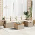 Set mobilier grădină cu perne, 6 piese, gri, poliratan GartenMobel Dekor