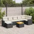 Set canapele de grădină, 8 piese, cu perne, bej, poliratan GartenMobel Dekor