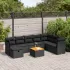 Set canapele de grădină, 9 piese, cu perne, gri, poliratan GartenMobel Dekor