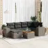 Set canapele de grădină, 7 piese, cu perne, bej, poliratan GartenMobel Dekor