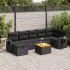 Set canapele de grădină cu perne, 8 piese, gri, poliratan GartenMobel Dekor