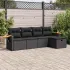 Set canapele de grădină cu perne, 5 piese, bej, poliratan GartenMobel Dekor