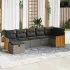 Set canapele de grădină, 7 piese, cu perne, bej, poliratan GartenMobel Dekor