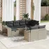 Set canapele de grădină cu perne, 11 piese, bej, poliratan GartenMobel Dekor