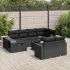 Set canapele de grădină cu perne, 11 piese, bej, poliratan GartenMobel Dekor