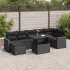 Set mobilier de grădină cu perne, 8 piese gri deschis poliratan GartenMobel Dekor