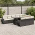 Set canapele de grădină cu perne, 11 piese, maro, poliratan GartenMobel Dekor