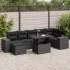 Set mobilier de grădină cu perne, 8 piese gri deschis poliratan GartenMobel Dekor