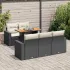 Set mobilier grădină cu perne, 6 piese, gri, poliratan GartenMobel Dekor