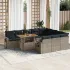 Set canapele de grădină cu perne, 11 piese, negru, poliratan GartenMobel Dekor