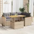 Set mobilier de grădină cu perne, 5 piese,poliratan/lemn acacia GartenMobel Dekor