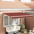 Cortina Retractabilă Manual Antracit 300 x 200 cm țesătură GartenMobel Dekor