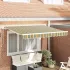 Cortina Retractabilă Manual Antracit 300 x 200 cm țesătură GartenMobel Dekor