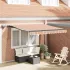 Cortina Retractabilă Manual Multicolour 300 x 250 cm țesătură GartenMobel Dekor