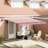 Cortina Retractabilă Manual Gri deschis 400 ×350 cm țesătură GartenMobel Dekor