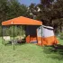 Set Cort pentru Camping 2 pcs Portocaliu Tafetă și Material GartenMobel Dekor