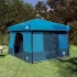 Set Cort pentru Camping cu acoperiș 2 pcs Gri și Portocalie GartenMobel Dekor