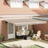 Cort electric retractabil Galben și portocalie 450 × 350 cm GartenMobel Dekor
