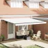 Cortina Retractabilă portocaliu și maro 450 × 350 cm GartenMobel Dekor