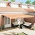 Cort electric retractabil portocaliu și maro 500 × 300 cm GartenMobel Dekor