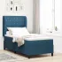 Pat cu arcuri cu saltea cu headboard Roz 200 x 90 cm Catifea GartenMobel Dekor