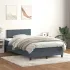 Pat box spring cu saltea, roz, 120x220 cm, catifea GartenMobel Dekor