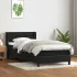 Pat box spring cu saltea, negru, 160x210 cm, catifea GartenMobel Dekor