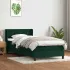 Pat box spring cu saltea, verde închis, 180x220 cm, catifea GartenMobel Dekor