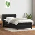 Pat box spring cu saltea, negru, 90x210 cm, catifea GartenMobel Dekor