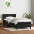 Pat box spring cu saltea, negru, 90x210 cm, catifea GartenMobel Dekor