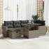 Set canapele de grădină, 7 piese, cu perne, bej, poliratan GartenMobel Dekor
