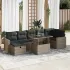 Set canapele de grădină, 8 piese, cu perne, bej, poliratan GartenMobel Dekor