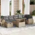 Set canapele de grădină, 8 piese, cu perne, bej, poliratan GartenMobel Dekor
