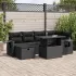 Set canapele de grădină cu perne, 7piese gri deschis poliratan GartenMobel Dekor