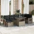 Set canapele de grădină, 8 piese, cu perne, bej, poliratan GartenMobel Dekor