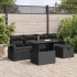 Set canapele de grădină cu perne, 6 piese, bej, poliratan GartenMobel Dekor