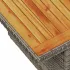 Set canapele grădină cu perne 7 piese gri poliratan/lemn acacia GartenMobel Dekor