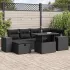 Set canapele de grădină, 8 piese, cu perne, bej, poliratan GartenMobel Dekor