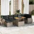 Set canapea de grădină cu perne, 5 piese, poliratan/lemn acacia GartenMobel Dekor