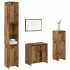 Set mobilier de baie, 4 piese, stejar fumuriu, lemn prelucrat GartenMobel Dekor