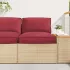Set de perne pentru palet 2 pcs Crem Material Oxford GartenMobel Dekor