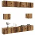 Set de dulapuri TV, 6 piese, gri beton, lemn prelucrat GartenMobel Dekor